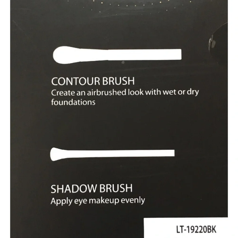 New 7 Pc Makeup Brush Set Travel Case Ultimate Collection Black